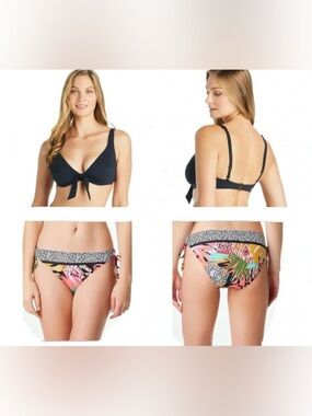 Bleu Rod Beattie Swimsuit Bikini Set Top Size 38DD Bottom Size 10